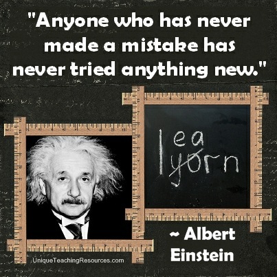 Best Motivational Quotes by Albert Einstein - Anyone who has never made a mistake has never tried anything new.