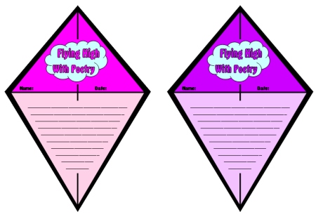 Kite Poem Templates and Worksheets Elementary School