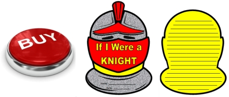 Knight Helmet Creative Writing Templates For Castle and Middle Ages Themes