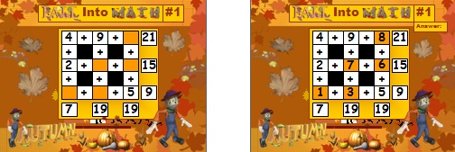 Fun Powerpoint Lesson Plans for Math Fall and Autumn Activities
