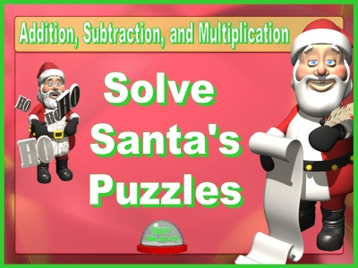 Fun Math Puzzles Christmas Powerpoint Lesson Plans