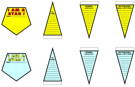 Back to School Creative Writing Project Templates