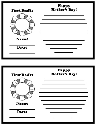 Making Mother's Day Cards for Elementary School Students