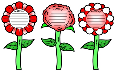 Mother's Day Flower Templates and Card Activity