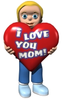 Mother's Day Girl With Balloon