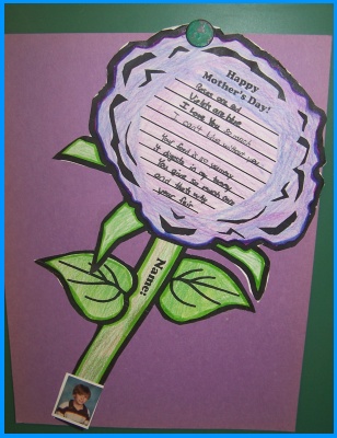 Mother's Day Student Card Example