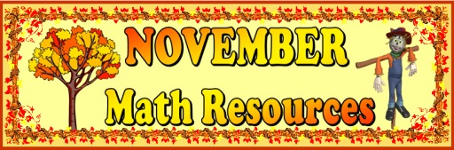 November and Thanksgiving Math Teaching Resources