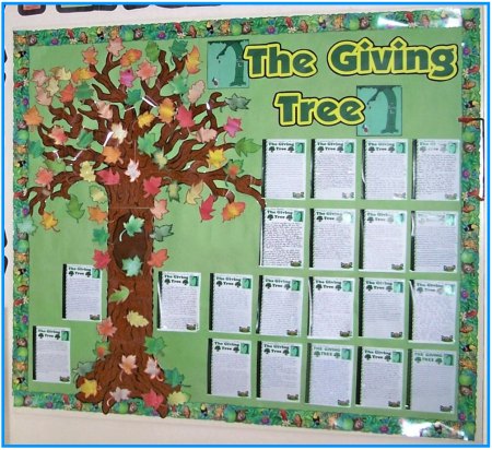 Giving Tree Bulletin Board Display