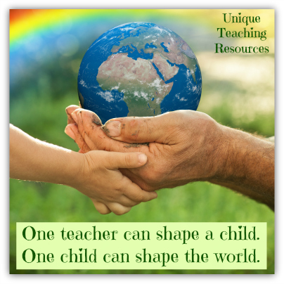 Quote About Students - One teacher can shape a child. One child can shape the world.