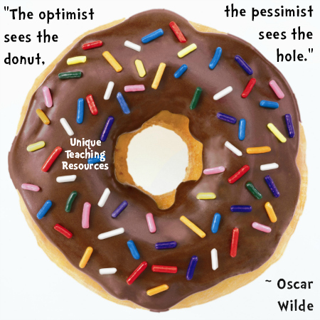 Optimist and Pessimist Donut Quote by Oscar Wilde