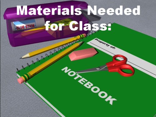 Parent Open House Powerpoint Classroom Supplies and Materials