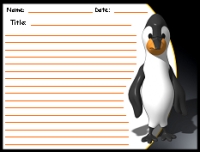 Penguin Creative Writing Worksheet