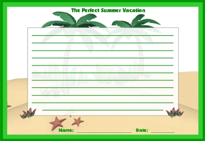 The Perfect Summer Vacation Printable Worksheets