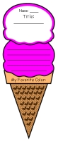 My Favorite Color Poems Ice Cream Templates