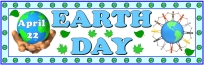 Earth Day April 22 Writing Bulletin Board Display Banner