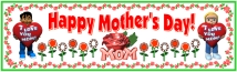 Mother’s Day Flowers and Cards Bulletin Board Display Banner