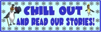 Winter Penguin Stories Bulletin Board Display Banner