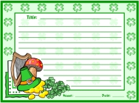 St. Patrick’s Day Creative Writing Printable Worksheets for Language Arts