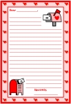 Valentine’s Day February Letters Printable Worksheets for Language Arts