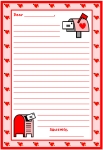 Valentine’s Day February Letters Printable Worksheets for Language Arts