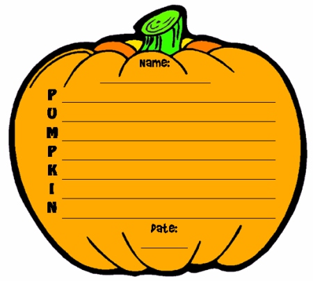 I have included a color pumpkin template for you to use as a visual example 