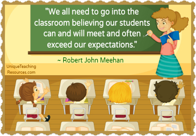 Quote about teachers believing in students