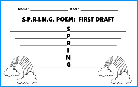 acrostic poem examples. Spring Acrostic Poem First