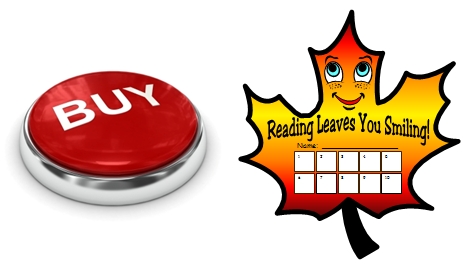 Reading Leaves Fall and Autumn Student Sticker Chart Templates