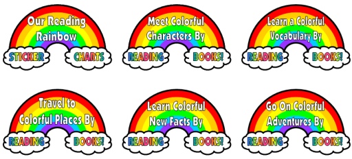 Reading Rainbow Bulletin Board Display Examples and Ideas