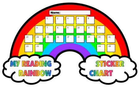 Reading Rainbow Sticker Chart