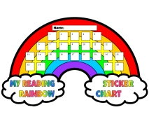 Reading Rainbow Sticker Charts and Templates