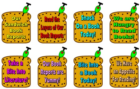 sandwich book report project templates