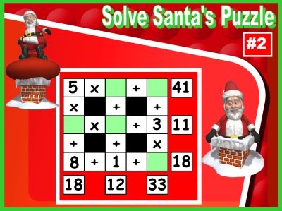 Santa Claus and Christmas Math Puzzles Powerpoint Presentation