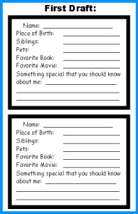 School Bus Templates Creative Writing Activity First Draft Worksheets