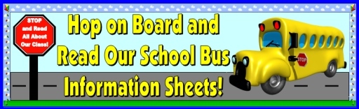 Back To School Bus Templates Bulletin Board Display Banner