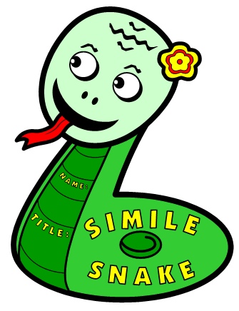 Simile Lesson Plans: Fun Snake Shaped Simile Poetry Writing Templates