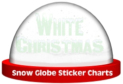 Snow Globe Sticker Chart Graphic