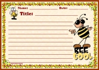 Spring Bee Cool Printable Worksheets for Elementary School Students