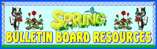 Spring theme bulletin board displays and ideas