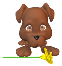 Spring Math Dog