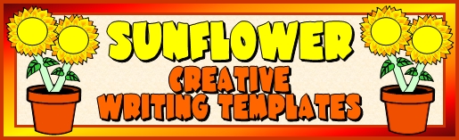 Sunflower Creative Writing Templates and Fun Projects For Elementary School Students