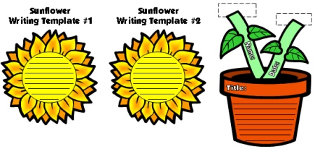 Spring Flower Creative Writing Templates