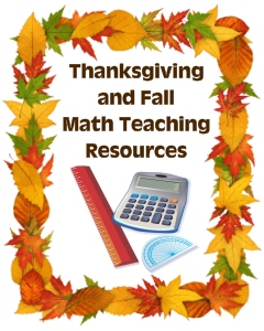 Fun Thanksgiving Math Teaching Resources and Lesson Plans