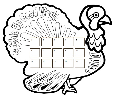 Turkey Sticker Chart