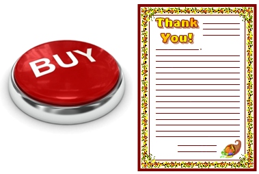 Thank You Letters Stationery and Worksheets Buy Now Button