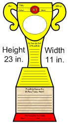 Favorite Book Report Projects Trophy Templates and Printble Worksheets Measurements