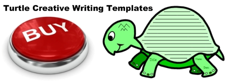 Turtle Shaped Creative Writing Templates and Projects for Elementary School Students