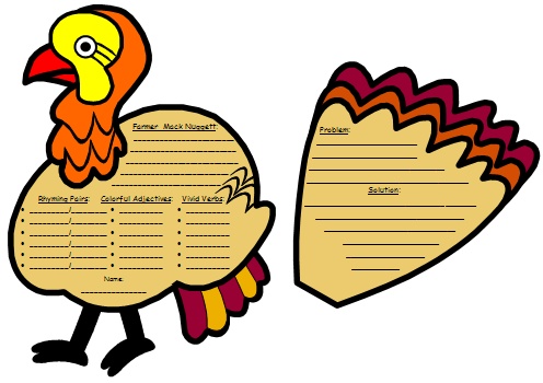 Twas the Night Before Thanksgiving Dav Pilkey Turkey Writing Templates and Activities