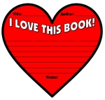 Valentine's Day I Love This Book Heart