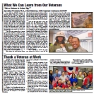 Veterans Day Newspaper Example: Our Veterans, Our Stories Newspapers in Education Supplement